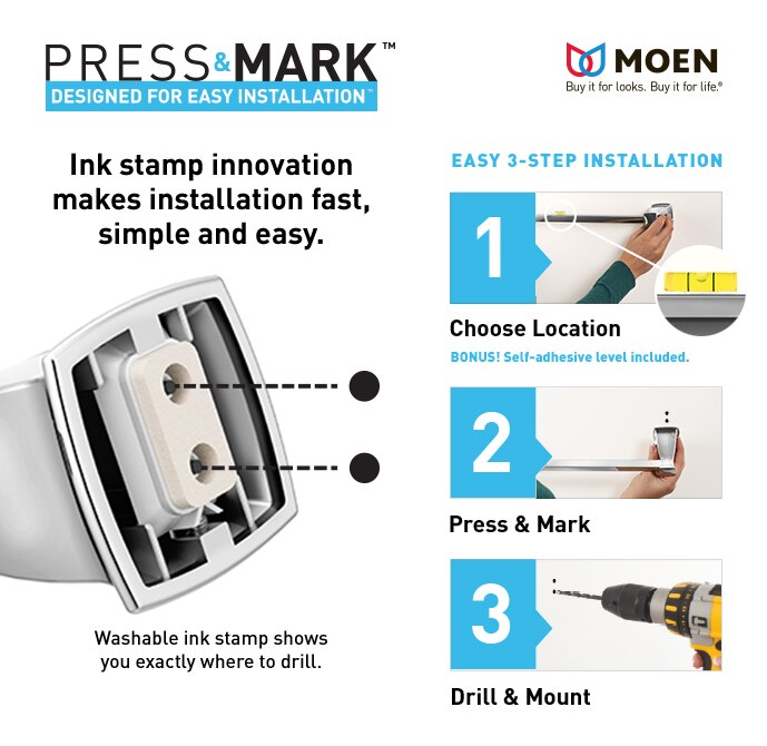 Shop The Home Depot for MOEN Press and Mark